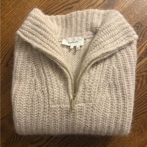 ba&sh Women's Beige Turtleneck Sweater